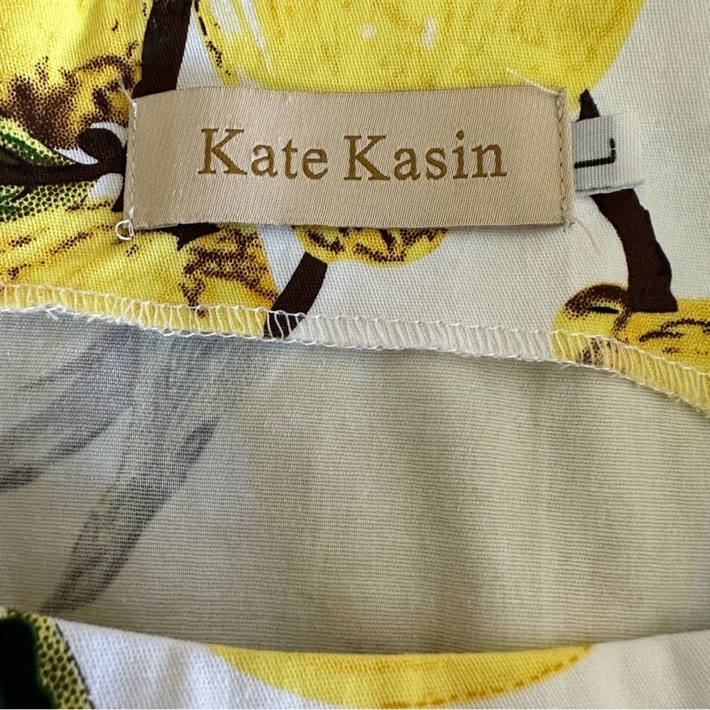 Katy Kasin Women’s Retro 50s Housewife Stepford Wife Style Lemon Dress Size L - Picture 6 of 8